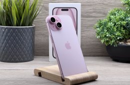 Hibátlan iPhone 15 Pink 128GB 2 ÉV Garanciával Számlával Aksi 100%