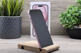 Hibátlan iPhone 15 Pink 128GB 2 ÉV Garanciával Számlával Aksi 100%