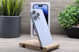 iPhone 14 Pro Silver 128GB 2 ÉV Garanciával Számlával Aksi 100%