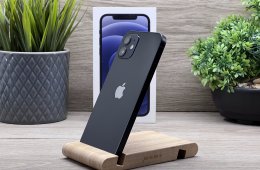 iPhone 12 Black 128GB 2 ÉV Garanciával Számlával Aksi 100%