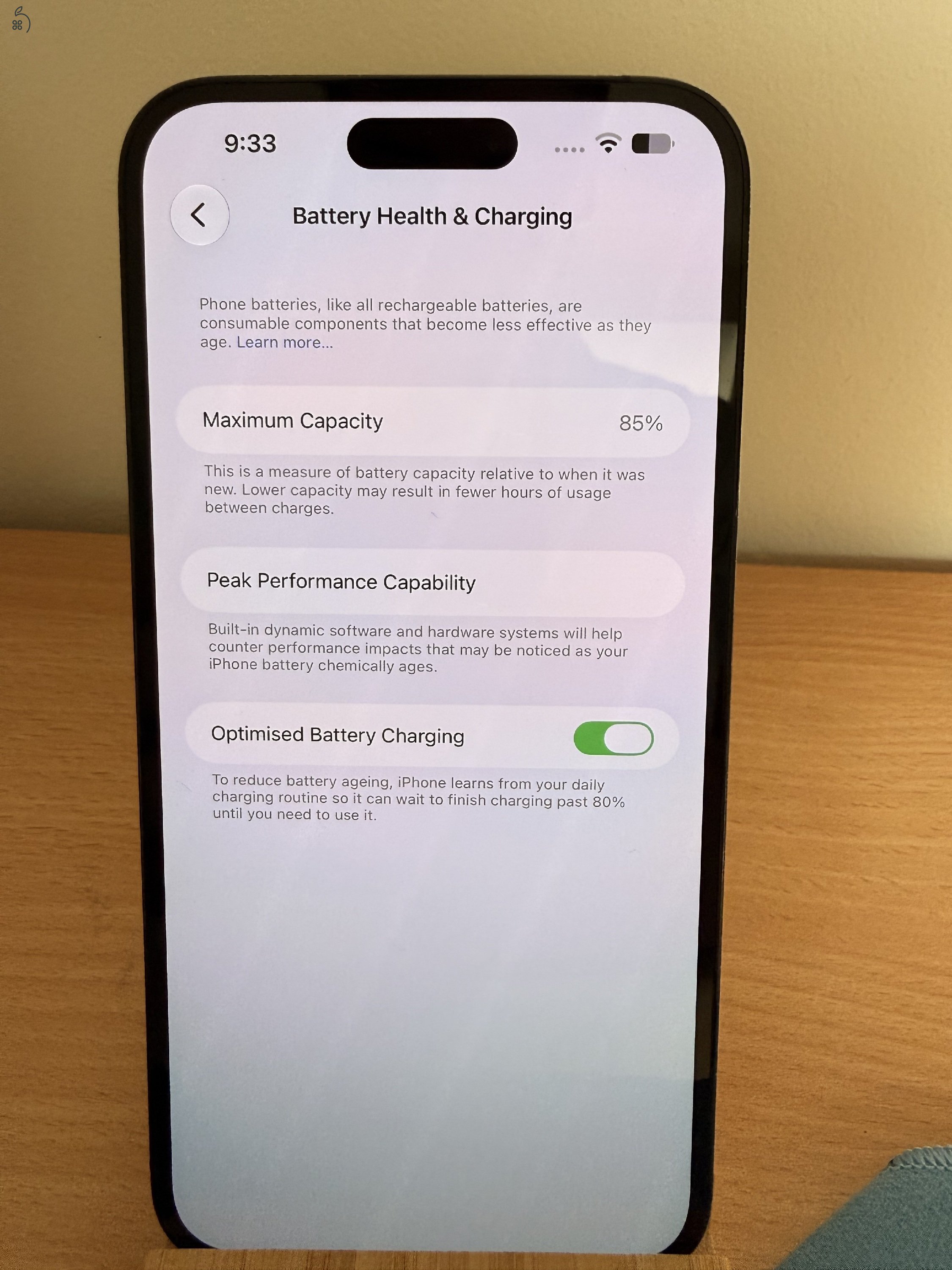 iPhone 14 Pro Max 128GB Space Black – Független (85% Akku)