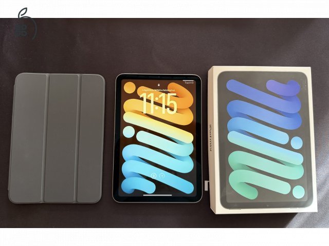 IPAD MINI 7 128GB Wi-Fi - Space Gray színben Garancia! + Apple Smart Folio