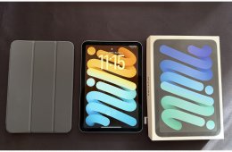 IPAD MINI 7 128GB Wi-Fi - Space Gray színben Garancia! + Apple Smart Folio