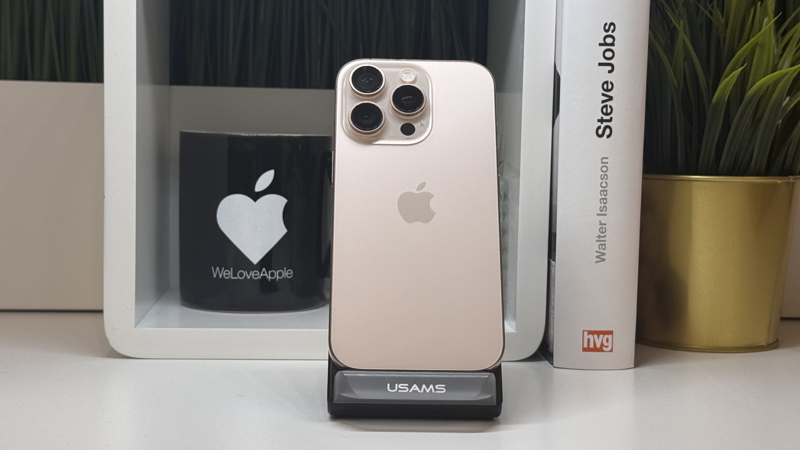 iPhone 16 Pro, 256GB, Sivatagi Titán, Számla, 2 Év Garancia