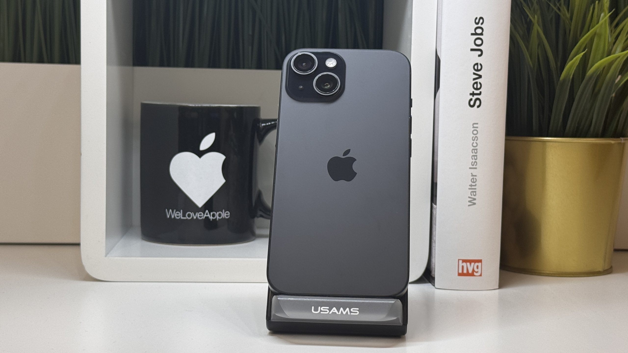 iPhone 15, 128GB, Fekete, Számla, 2 Év Garancia