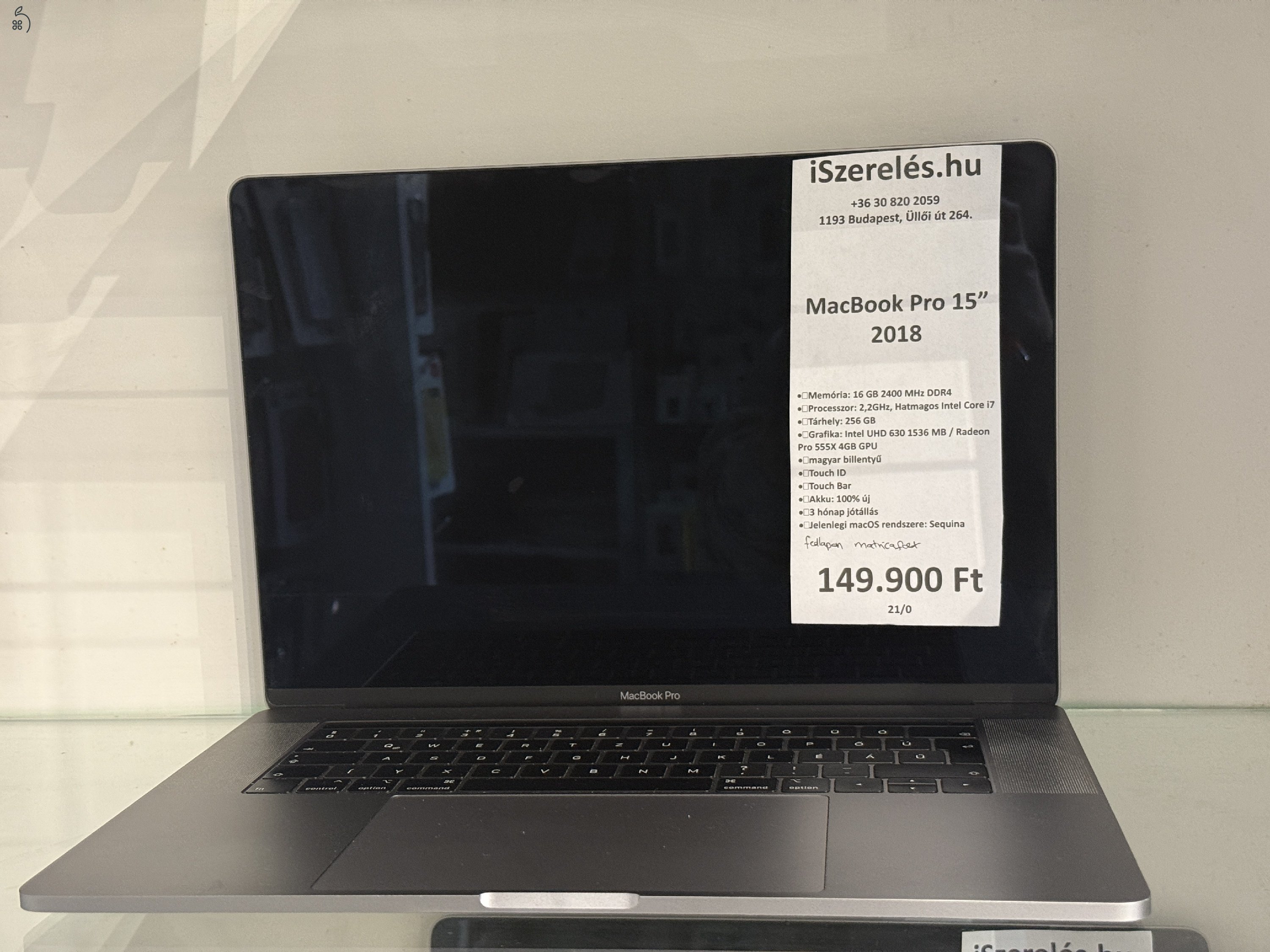 ÚJ AKKU| MacBook Pro 15