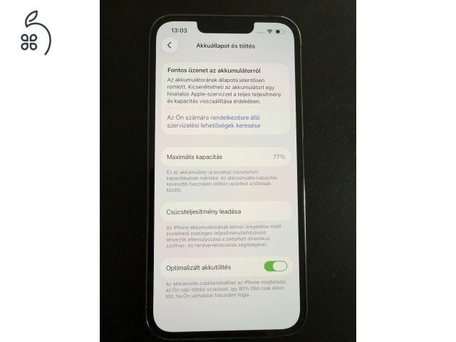 iPhone 13 Pro Graphite szürke 128GB