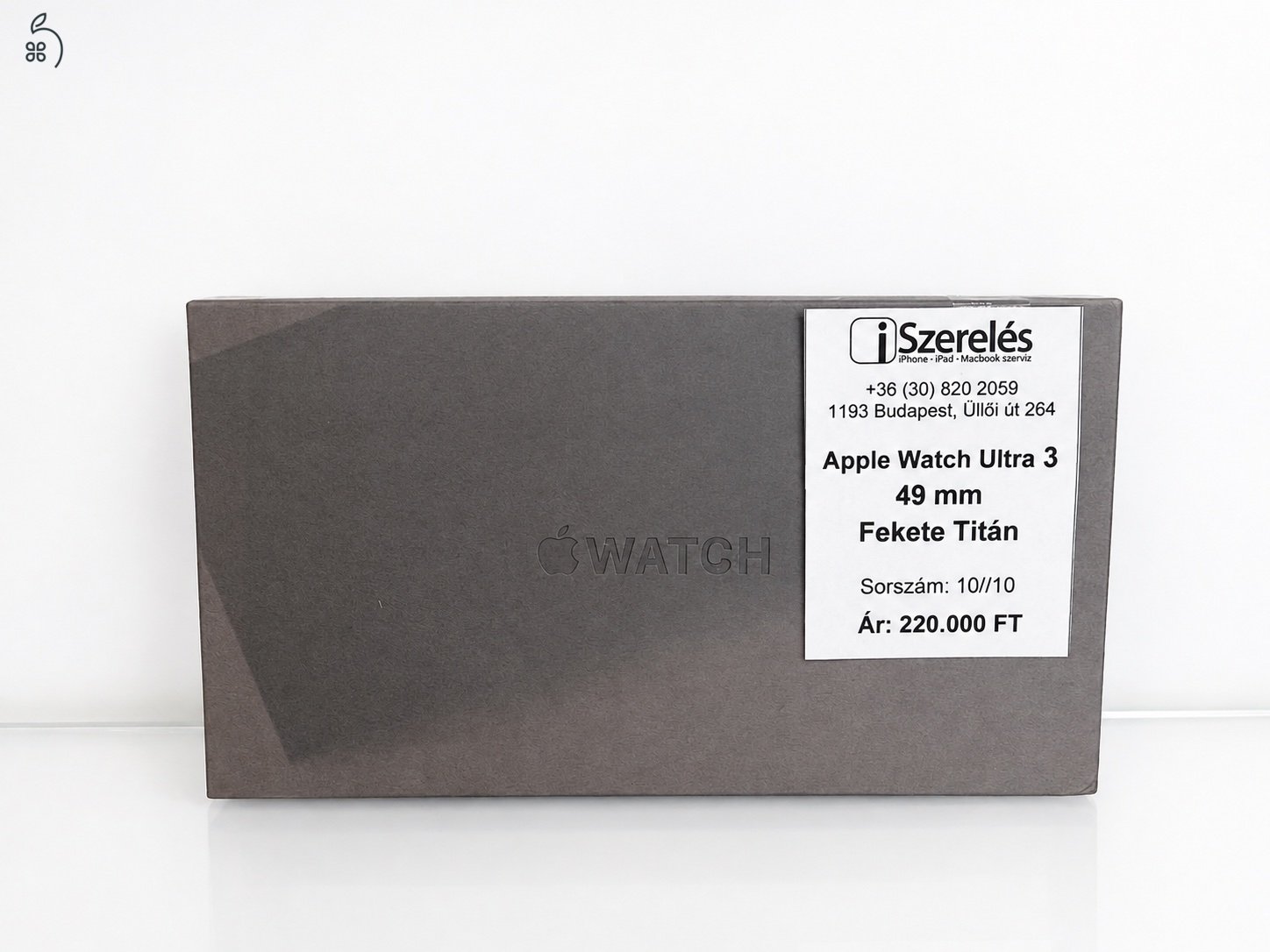 Apple Watch Ultra 3 49mm fekete titán garanciával (10/10) iSzerelés.hu