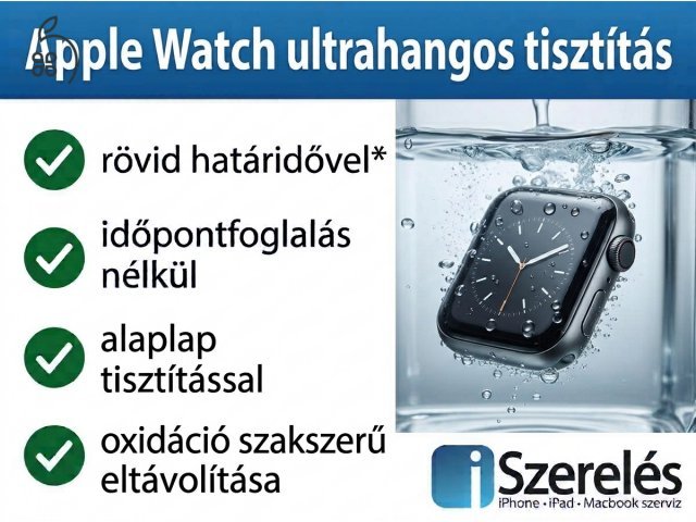 Víz érte az Apple Watch órádat? Mi tudjuk a megoldást!