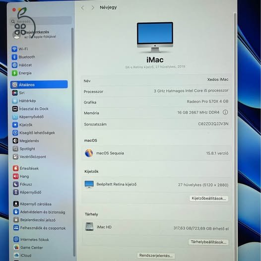2019-es imac 27