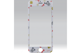 Puzoo tempered glass 0.33 full 3d white kijelzővédő Apple iPhone 7 Plus / 8 Plus készülékhez