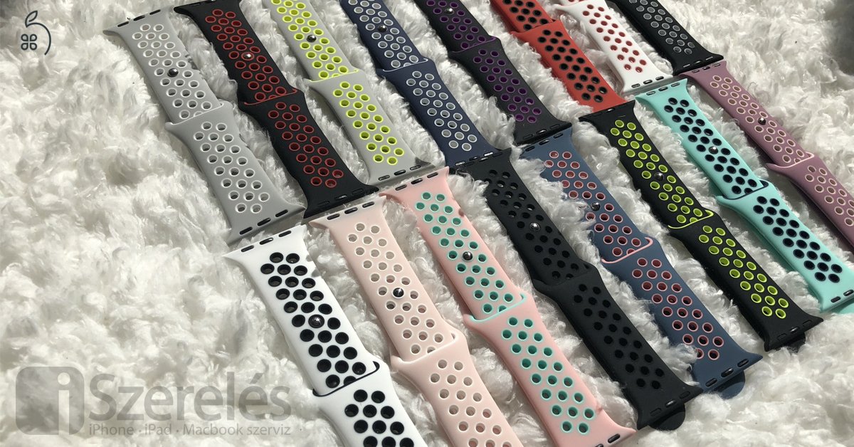 Apple Watch Nike 38/40 mm szíj többféle színben és fazonban (iSzerelés.hu)