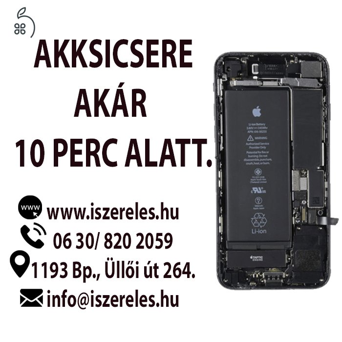 iPhone akkumulátor csere Budapesten! (iSzerelés)