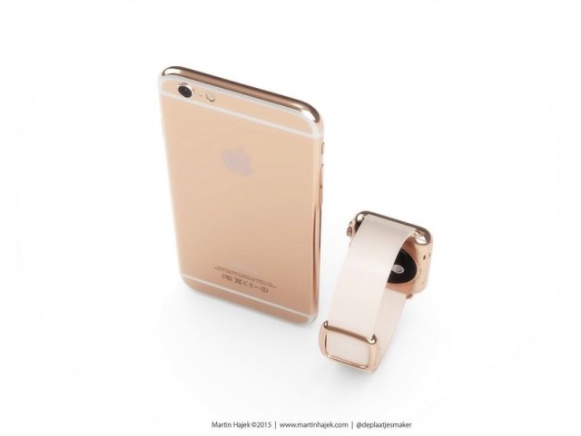 iPhone 6s-hez rózsaarany színű Watch dukál