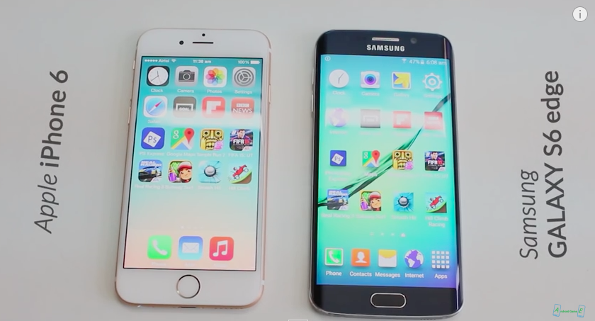 iPhone 6 vs Galaxy edge sebesség teszt [ Videó]