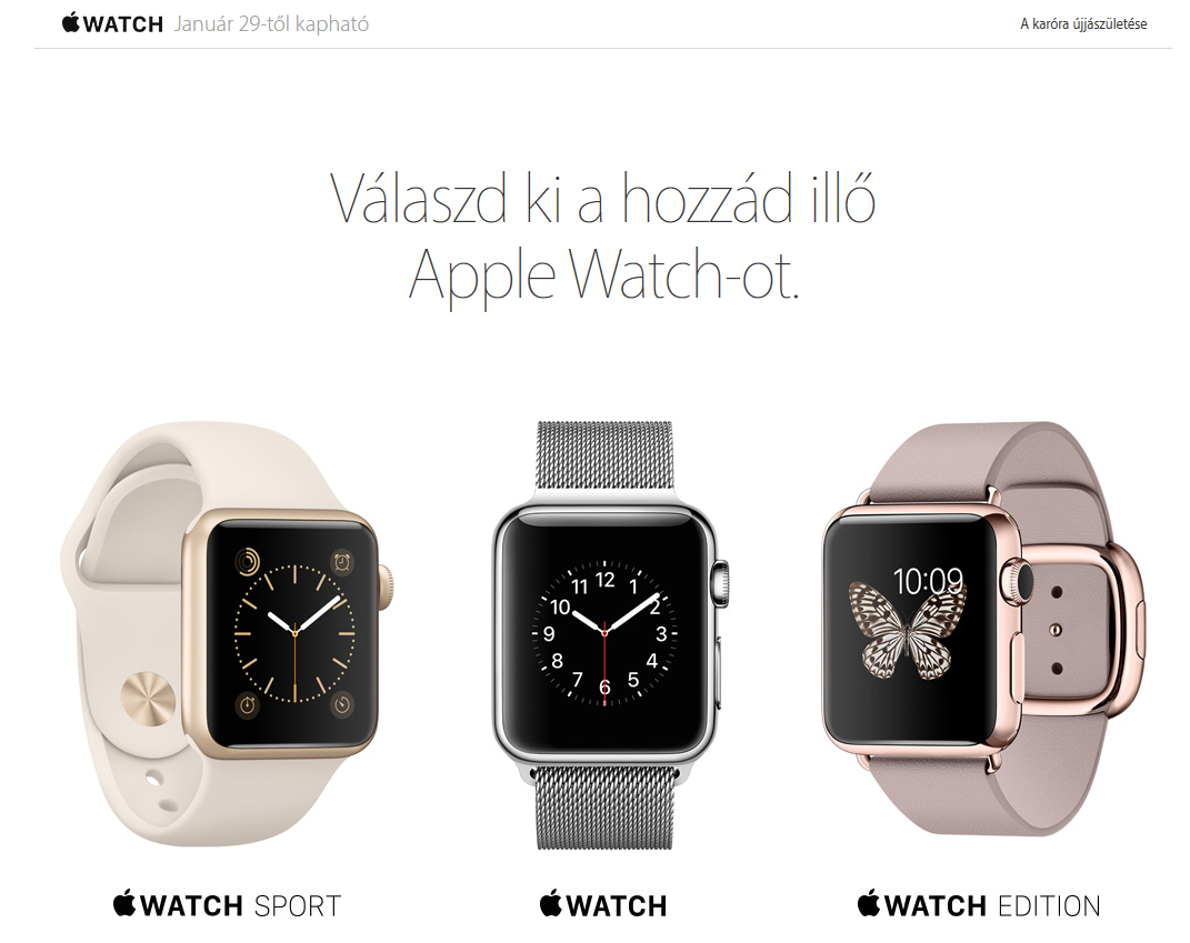 Hazánkba is megérkezett az Apple Watch!