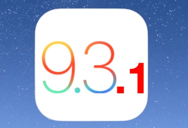 Megjelent az iOS 9.3.1!
