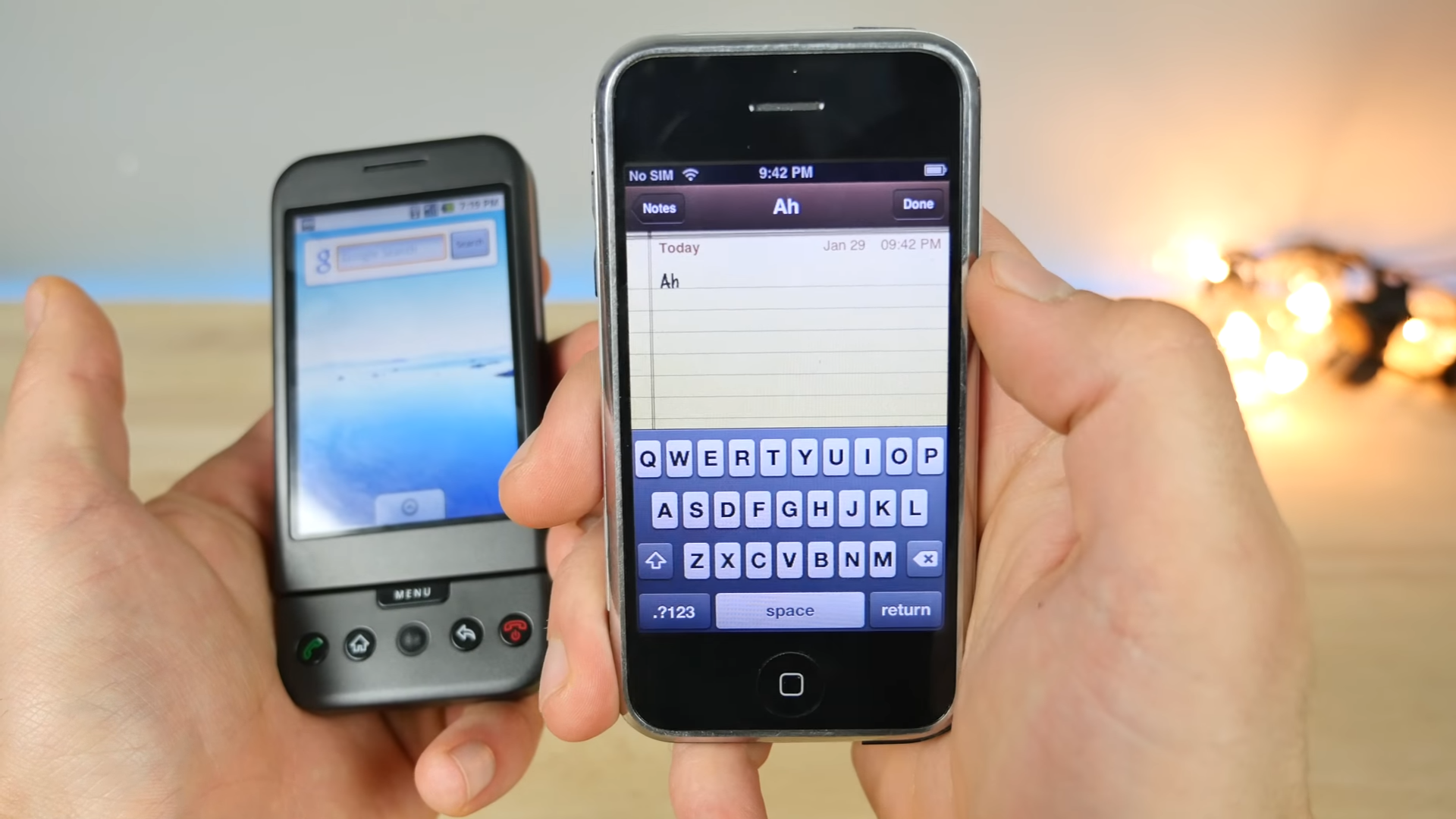 A legelső iPhone a legelső androidos telefon ellen! [Videó]