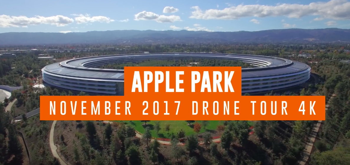 Novemberi Apple Park 4K drónvideó