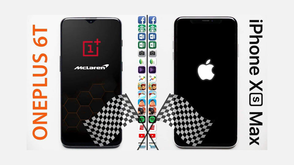 OnePlus 6T (10 GB RAM) vs. iPhone XS Max - videó