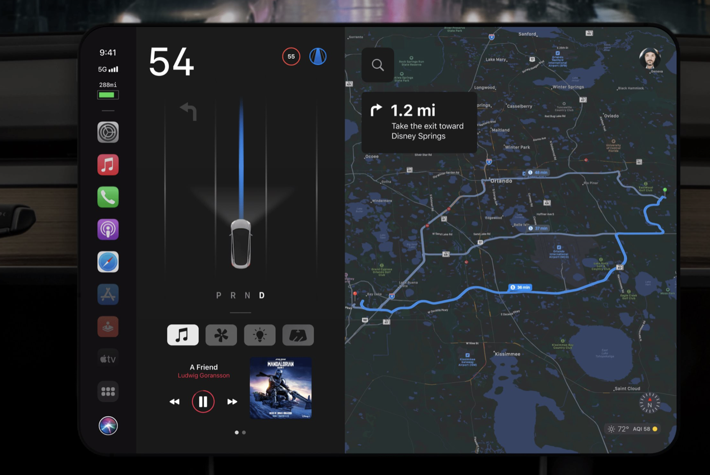Tesla Model 3 Apple CarPlay
