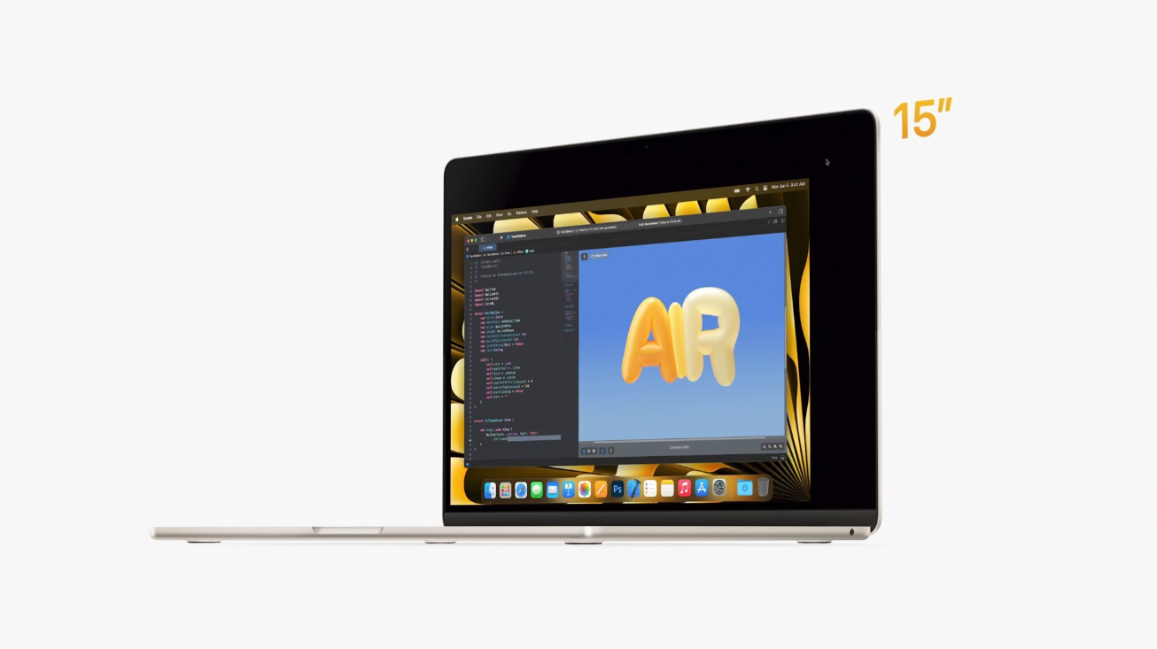WWDC 2023 - Bejelentették az új 15 hüvelykes MacBook Air-t
