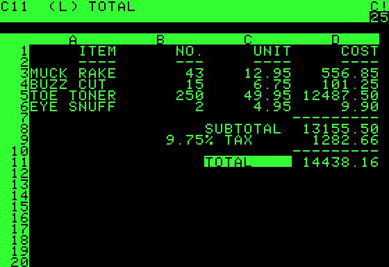 Az Apple II csodafegyvere a VisiCalc