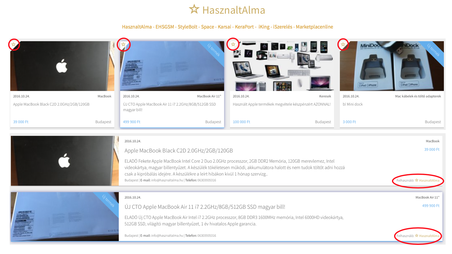 Keresd az Arany csillagot, vagy arany színű felhasználó neveket!