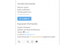 Kizárólag bejelentkezett felhasználóknál jelenik meg a hirdetéshez tartozó e-mail cím