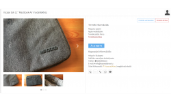 A hirdetést jelenteni csak bejelentkezett felhasználó tud, ilyenkor piros a 