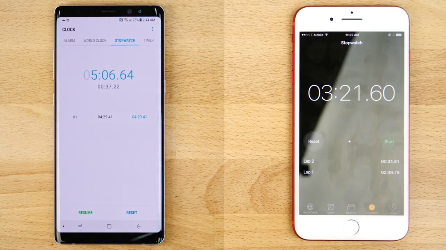 A számok magukért beszélnek Note 8 vs iPhone 7 plus
