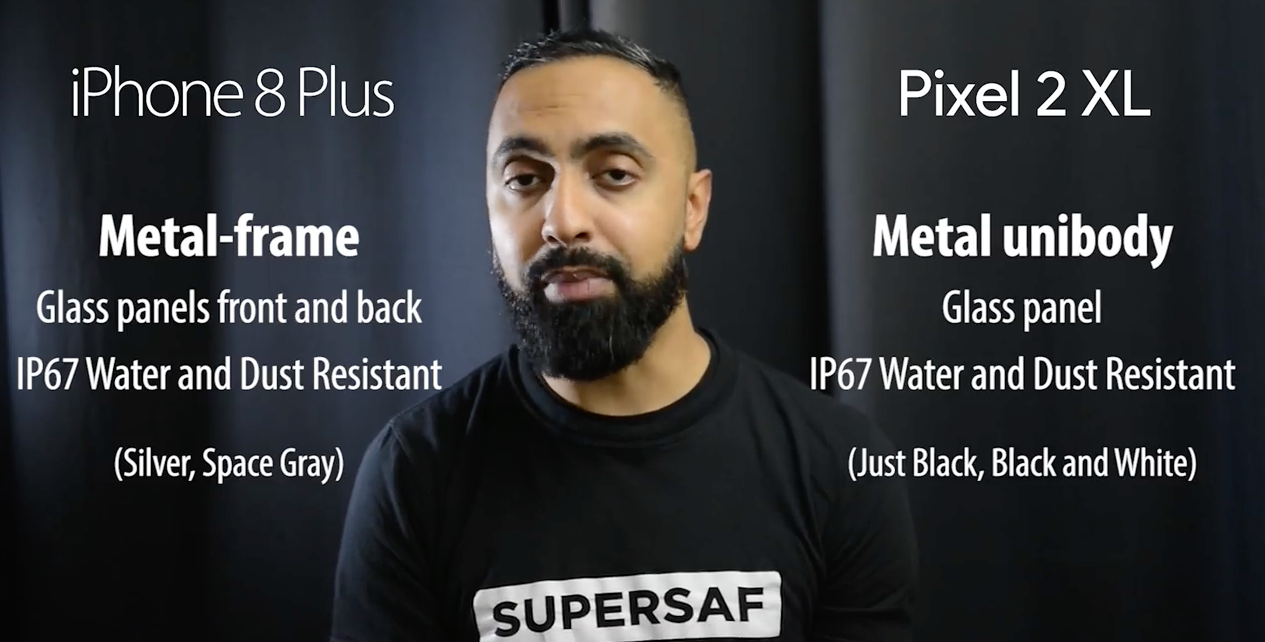 Az anyag használat mind a két készüléknél a prémium kategóriára jellemző