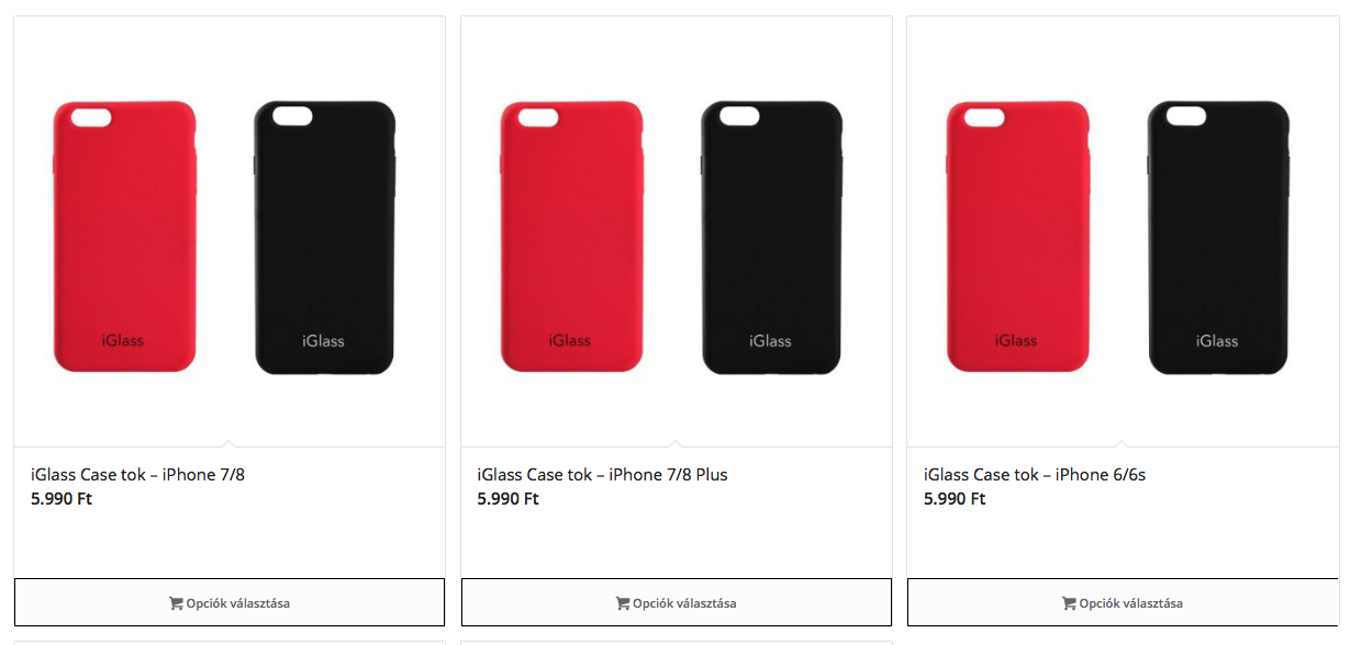 iGlass Tok  egységes árak