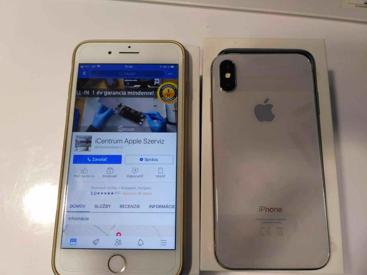 iPhone X ezüst hands-on