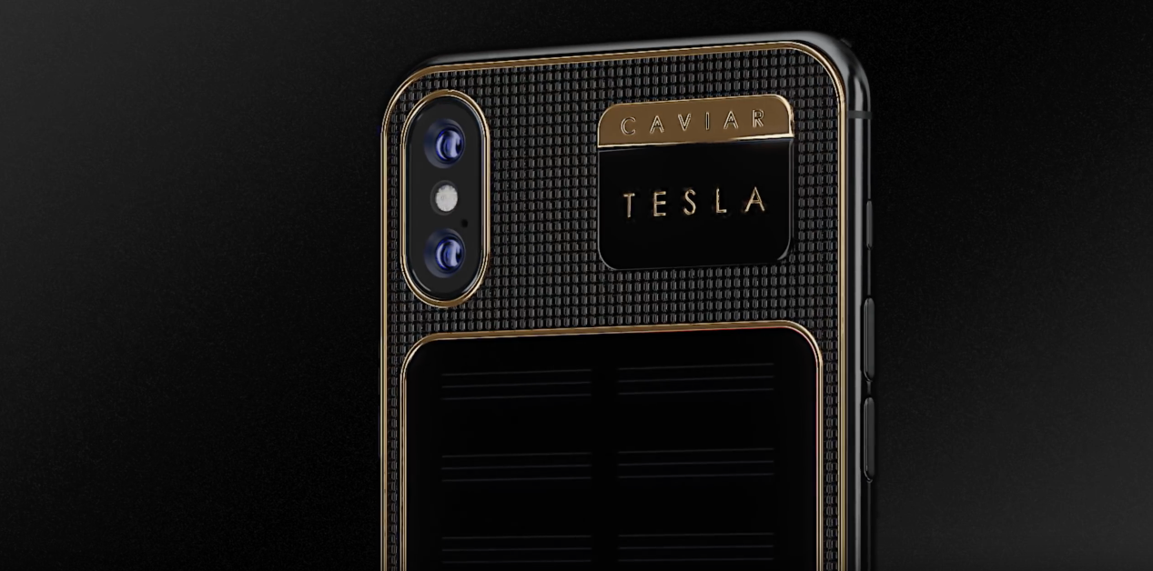 Tesla caviar iPhone X