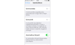 Dark Mode vagy Intelligens invertálás ON