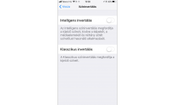 Dark Mode vagy Intelligens invertálás ON
