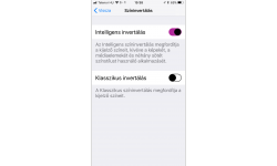 Dark Mode vagy Intelligens invertálás ON